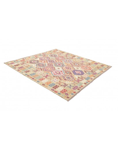 Tappeto Kilim Afghanistan marrone 200x204