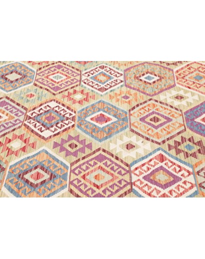 Tappeto Kilim Afghanistan marrone 200x204