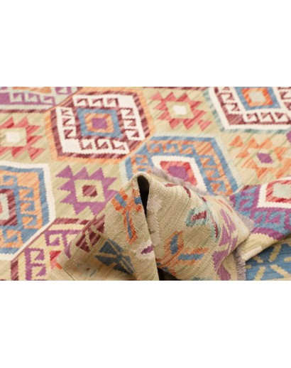 Tappeto Kilim Afghanistan marrone 200x204