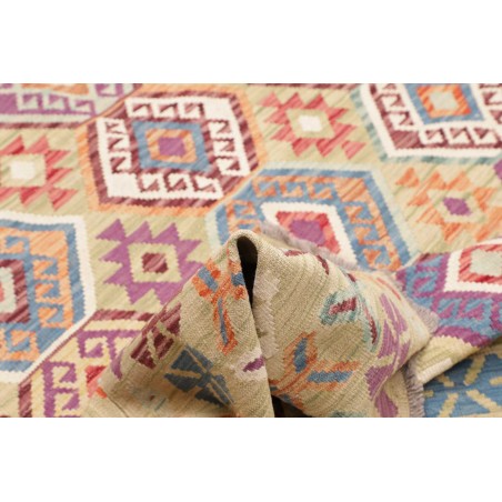 Tappeto Kilim Afghanistan marrone 200x204
