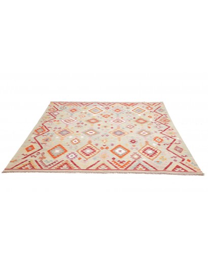 Tappeto Kilim Afghanistan bianco 200x206