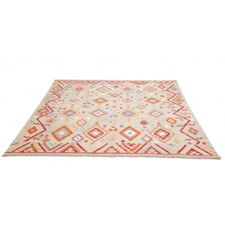 Tappeto Kilim Afghanistan bianco 200x206