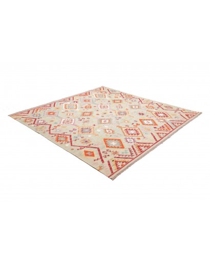 Tappeto Kilim Afghanistan bianco 200x206