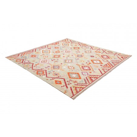Tappeto Kilim Afghanistan bianco 200x206