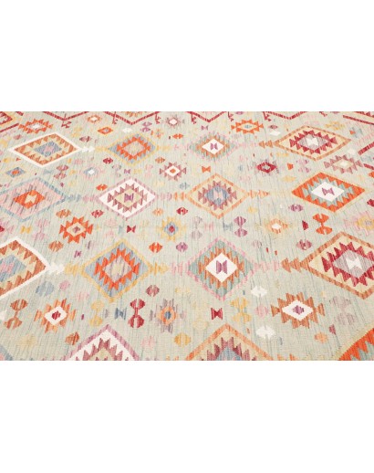 Tappeto Kilim Afghanistan bianco 200x206