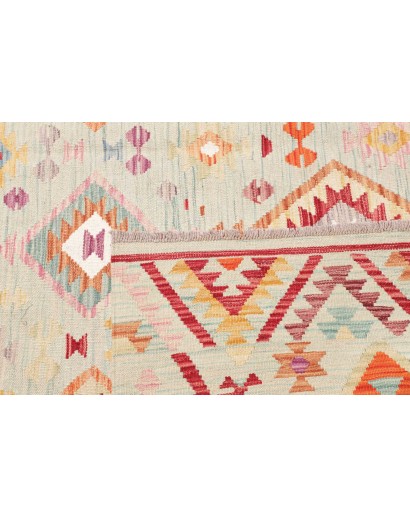 Tappeto Kilim Afghanistan bianco 200x206
