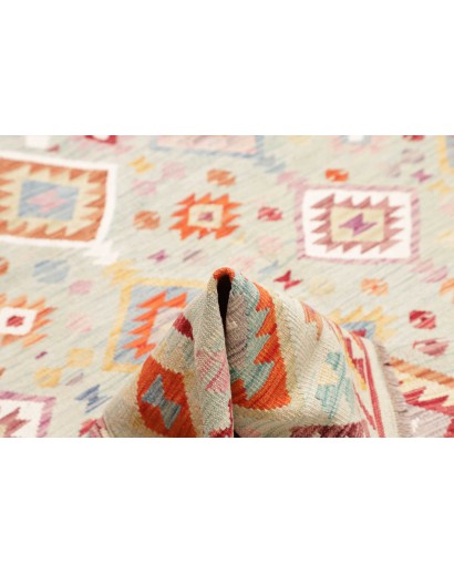 Tappeto Kilim Afghanistan bianco 200x206