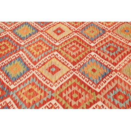 Tappeto Kilim Afghanistan arancione marrone 169x246