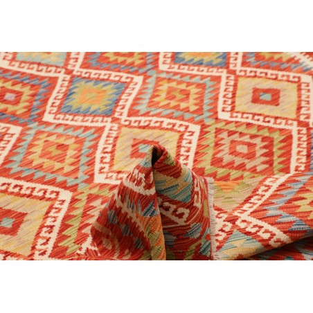 Tappeto Kilim Afghanistan arancione marrone 169x246