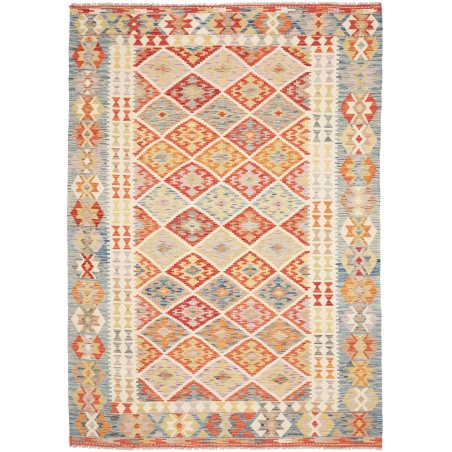 Tappeto Kilim Afghanistan beige rosso 178x247