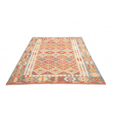 Tappeto Kilim Afghanistan beige rosso 178x247