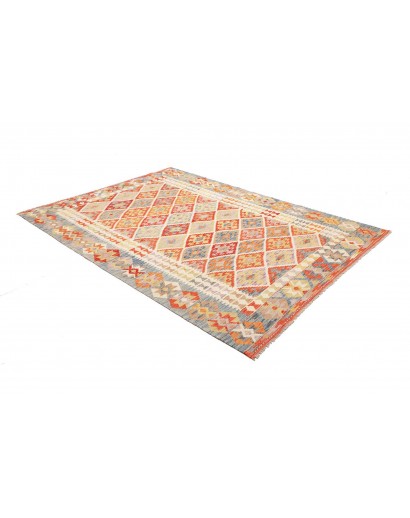Tappeto Kilim Afghanistan beige rosso 178x247
