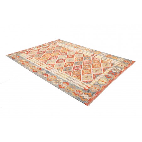 Tappeto Kilim Afghanistan beige rosso 178x247