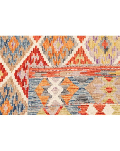 Tappeto Kilim Afghanistan beige rosso 178x247
