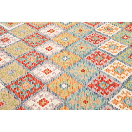 Tappeto Kilim Afghanistan marrone azzurro 172x244