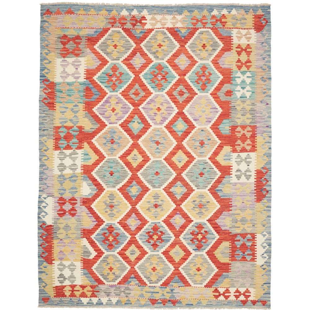 Tappeto Kilim Afghanistan marrone rosso 176x236