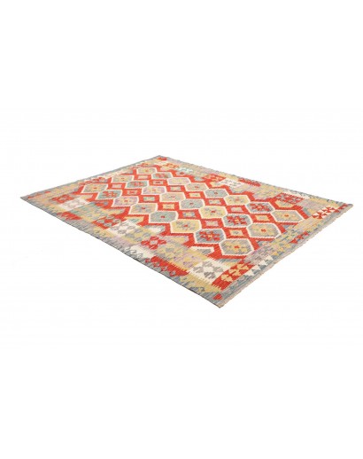 Tappeto Kilim Afghanistan marrone rosso 176x236