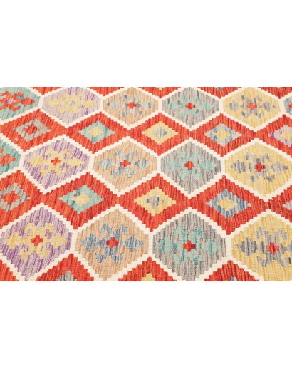 Tappeto Kilim Afghanistan marrone rosso 176x236