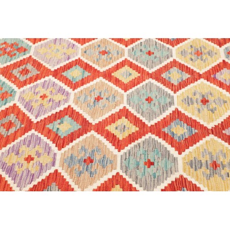 Tappeto Kilim Afghanistan marrone rosso 176x236