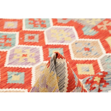 Tappeto Kilim Afghanistan marrone rosso 176x236