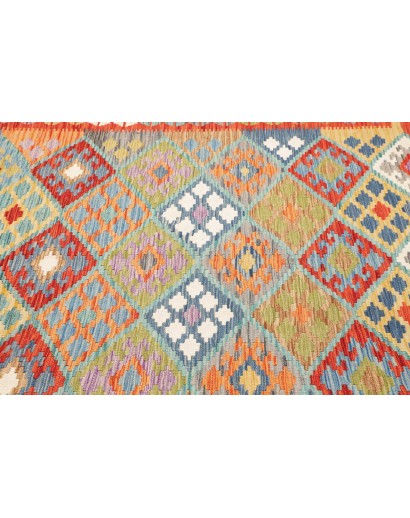 Tappeto Kilim Afghanistan marrone bianco 170x245