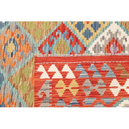 Tappeto Kilim Afghanistan marrone bianco 170x245