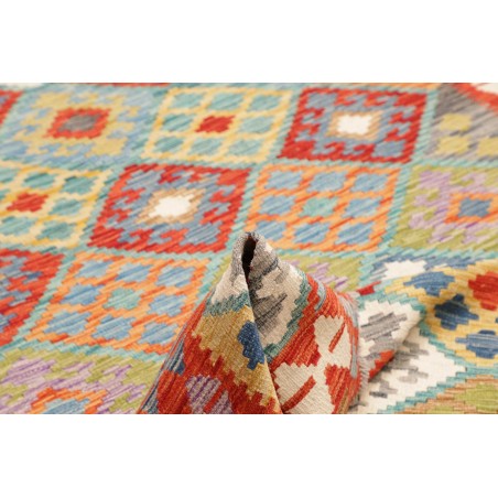 Tappeto Kilim Afghanistan marrone bianco 170x245