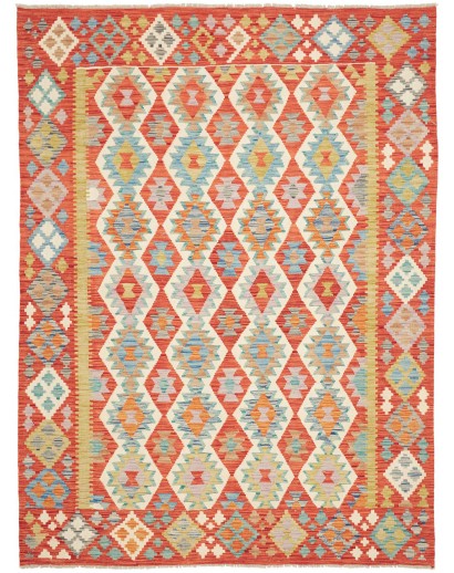 Tappeto Kilim Afghanistan marrone 184x246