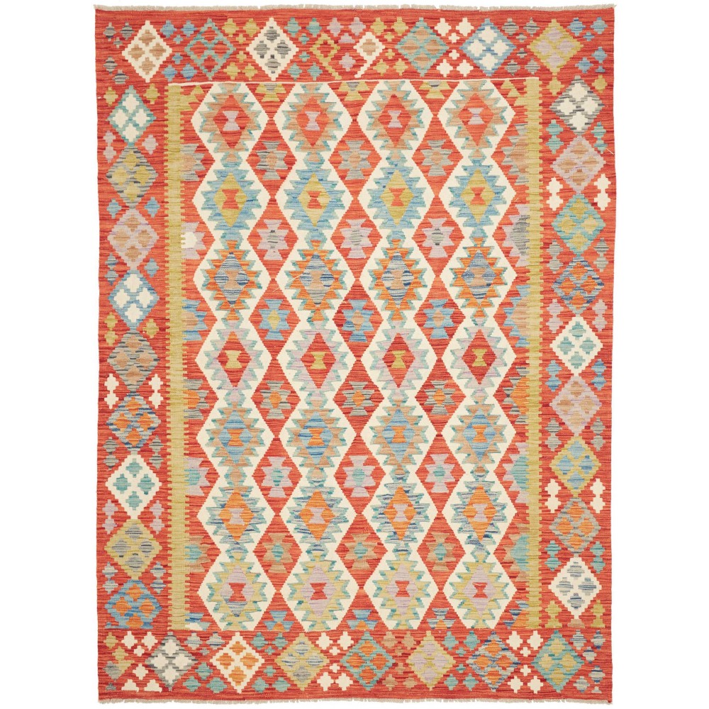 Tappeto Kilim Afghanistan marrone 184x246