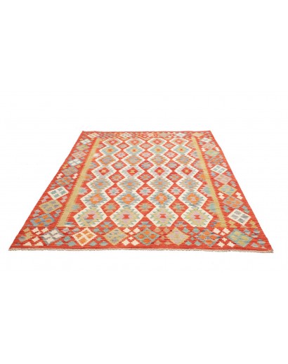 Tappeto Kilim Afghanistan marrone 184x246