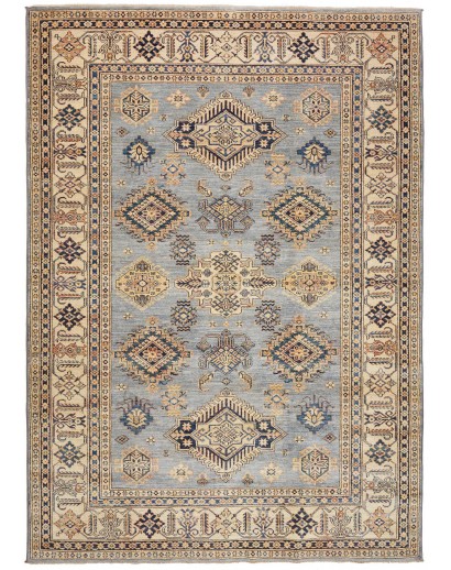 Tappeto Kazak Fine Pakistan marrone grigio 206x288