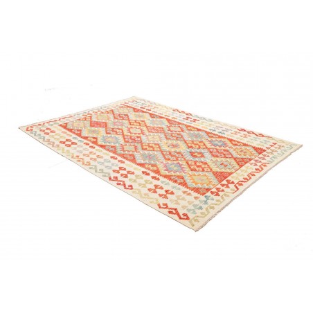 Tappeto Kilim Afghanistan giallo rosso 176x242