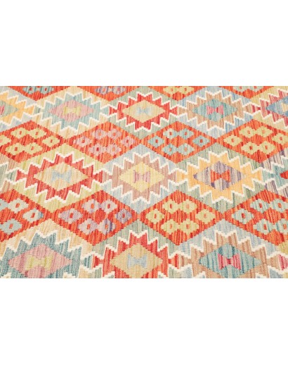 Tappeto Kilim Afghanistan giallo rosso 176x242