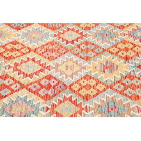 Tappeto Kilim Afghanistan giallo rosso 176x242