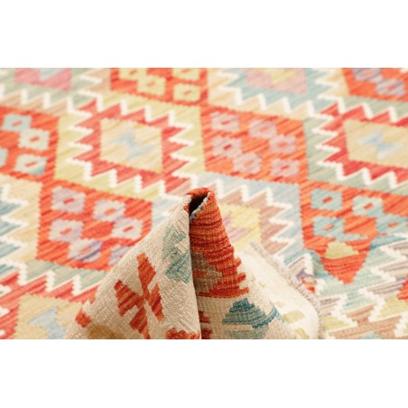 Tappeto Kilim Afghanistan giallo rosso 176x242