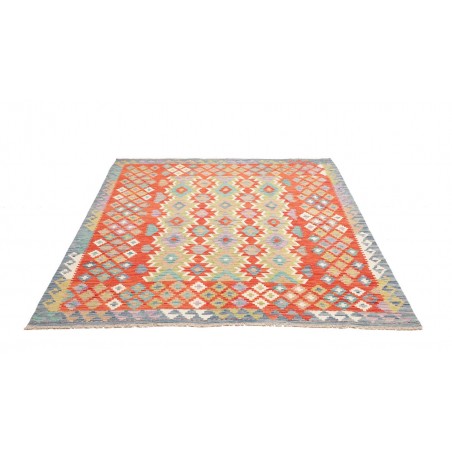Tappeto Kilim Afghanistan marrone 179x223