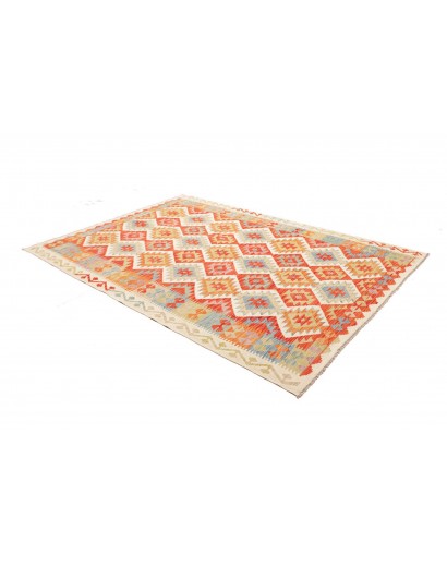 Tappeto Kilim Afghanistan marrone giallo 179x254