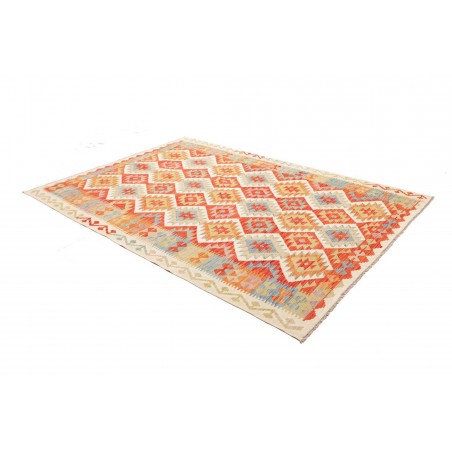 Tappeto Kilim Afghanistan marrone giallo 179x254