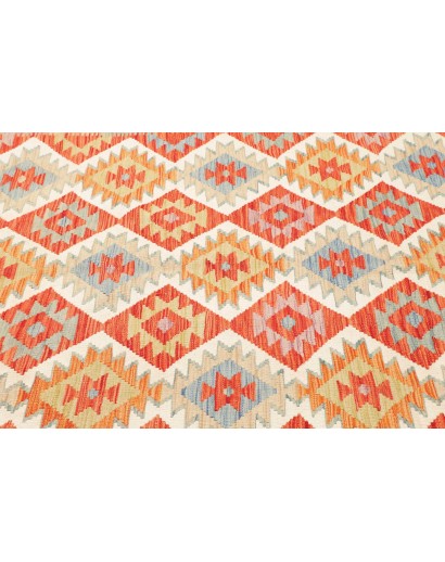 Tappeto Kilim Afghanistan marrone giallo 179x254