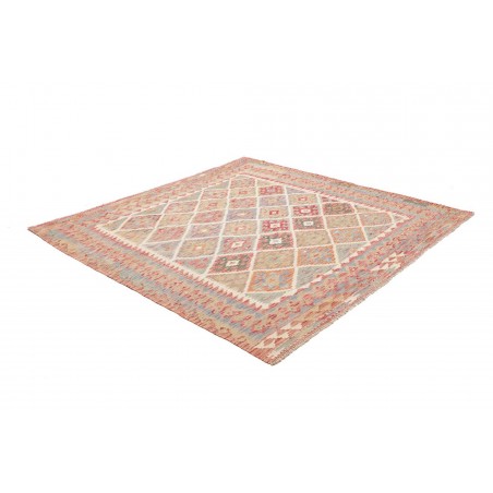 Tappeto Kilim Afghanistan marrone bianco 196x199