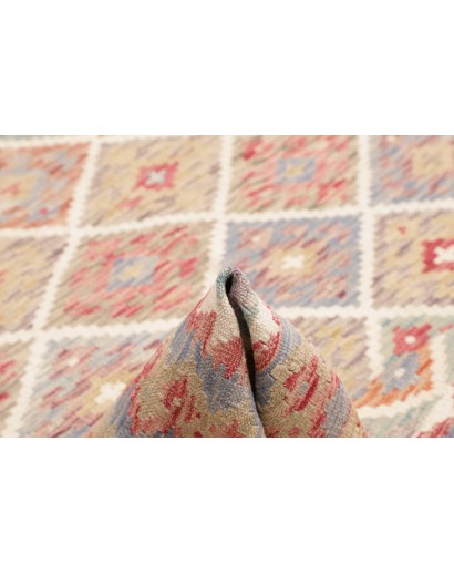 Tappeto Kilim Afghanistan marrone bianco 196x199