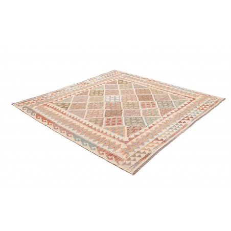 Tappeto Kilim Afghanistan beige marrone 206x198