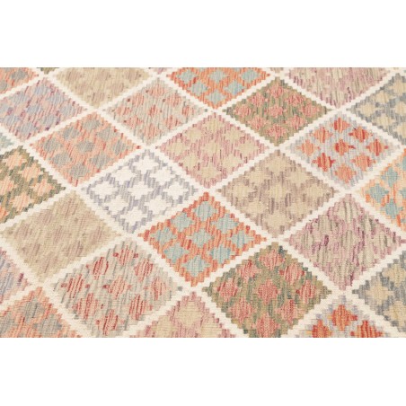 Tappeto Kilim Afghanistan beige marrone 206x198