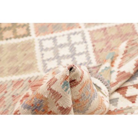 Tappeto Kilim Afghanistan beige marrone 206x198