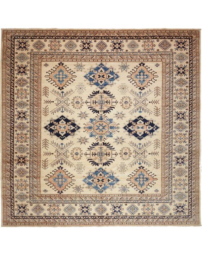 Tappeto Kazak Fine Pakistan marrone grigio 304x299