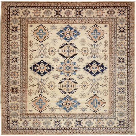 Tappeto Kazak Fine Pakistan marrone grigio 304x299