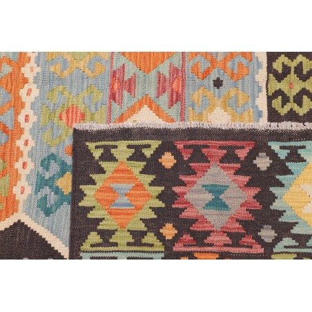 Tappeto Kilim Afghanistan marrone grigio 171x234