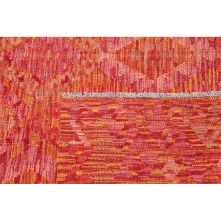 Tappeto Kilim Afghanistan rosso arancione 182x245