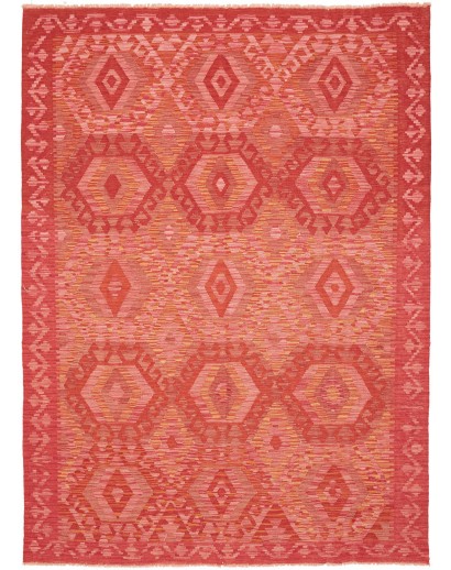 Tappeto Kilim Afghanistan rosso 174x239