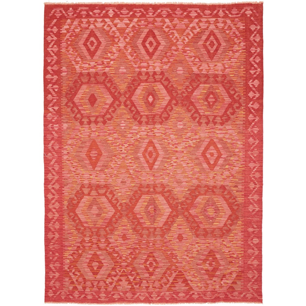 Tappeto Kilim Afghanistan rosso 174x239